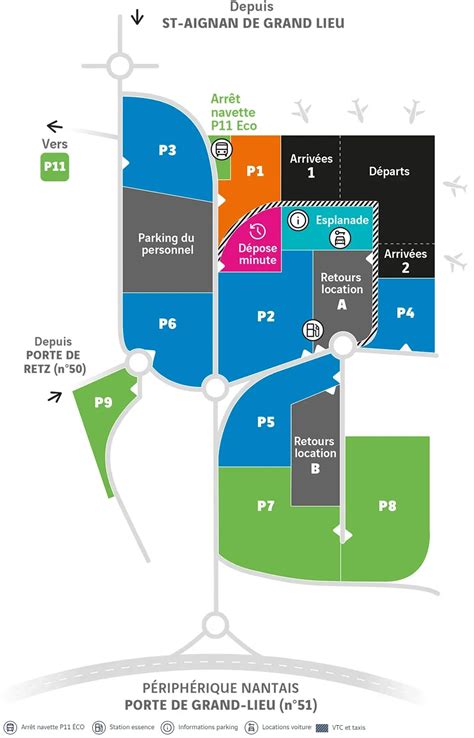 parking aeropark nantes|Plan des parkings officiels de l’aéroport Nantes。